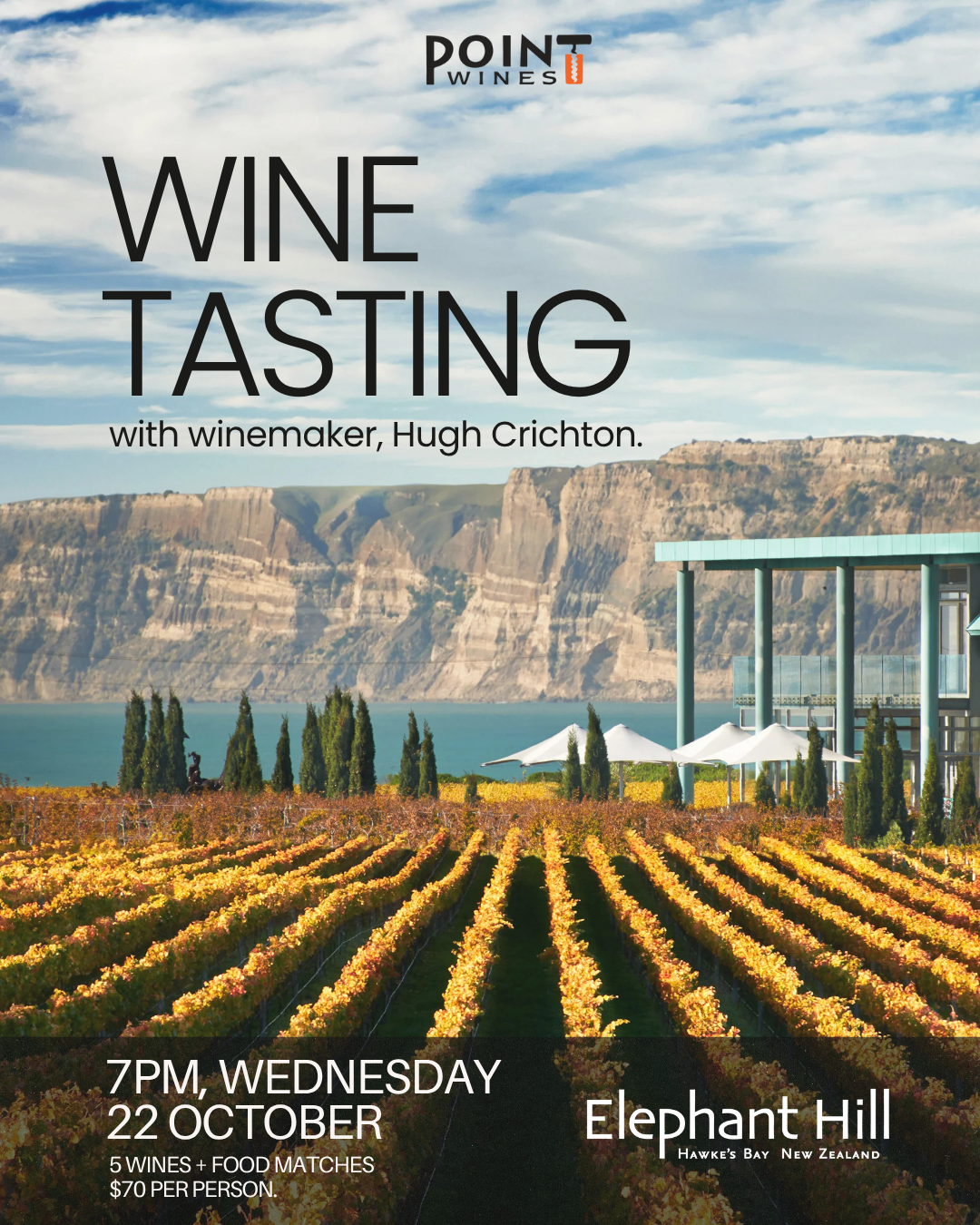 Elephant Hill Wine Tasting Evening 22 October – PointWines